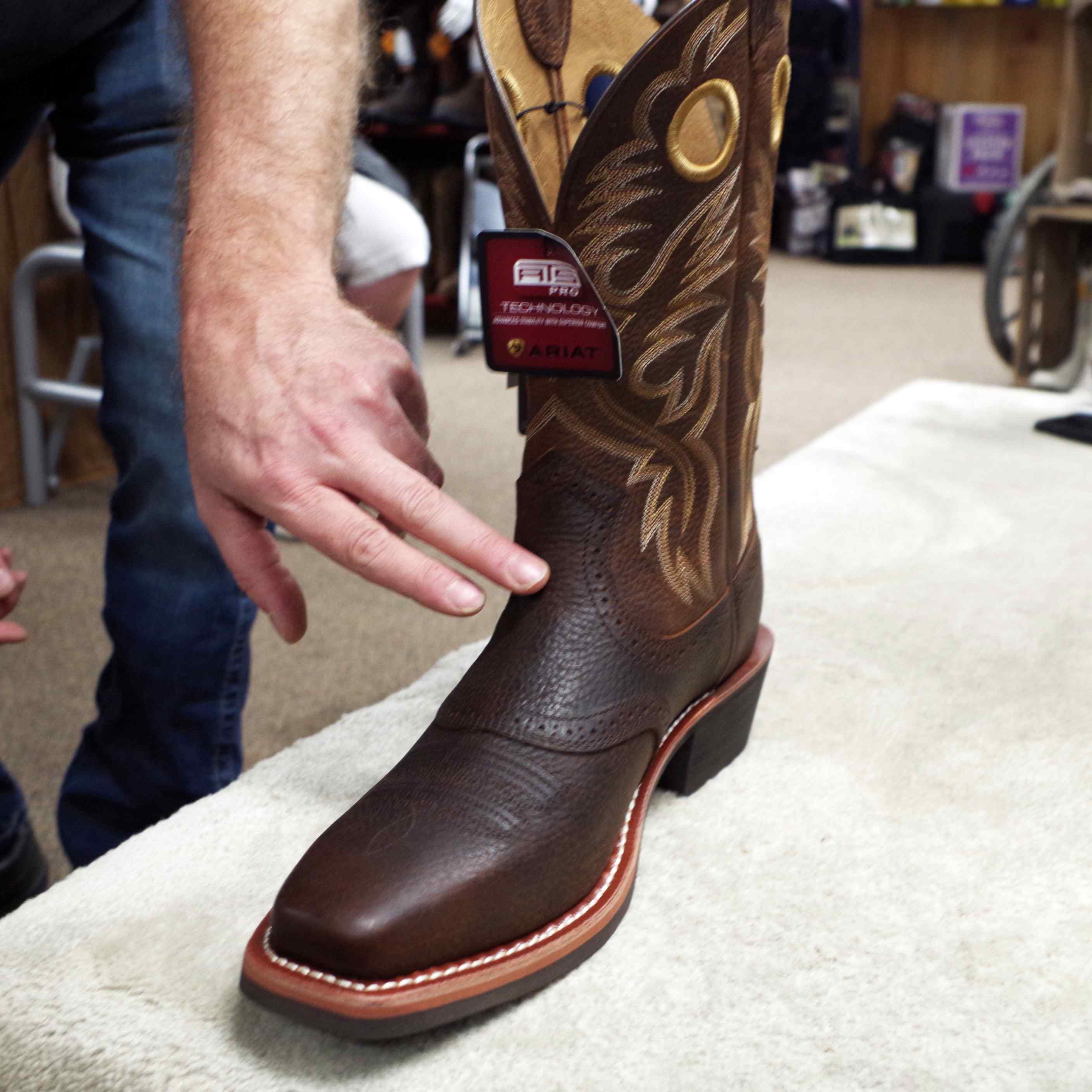 cowboy boot calf stretcher