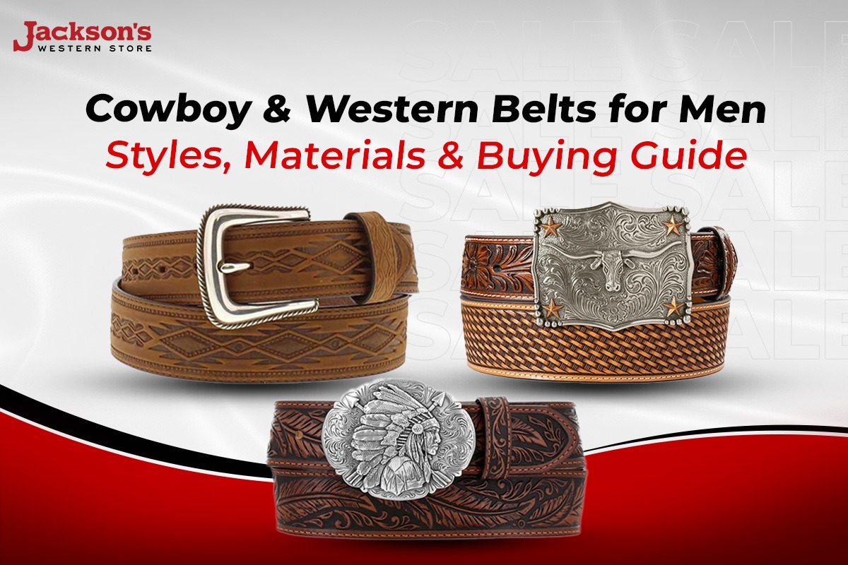 Cowboy & Western Belts for Men